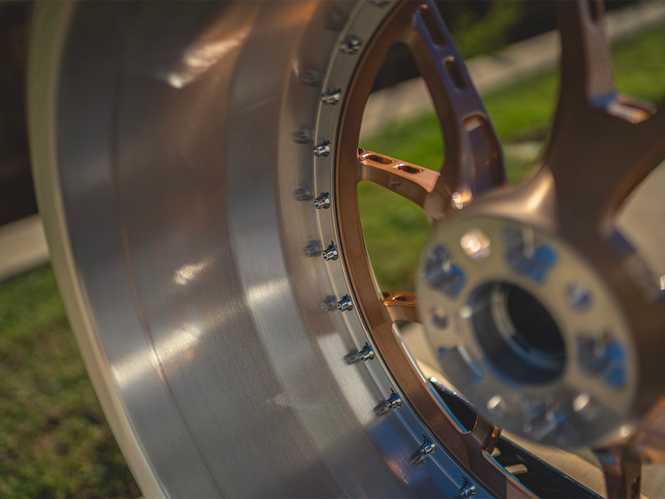 AWS2 for BMW M2/M3/M4 20x10 Inch +12 Offset Forged Wheels Polished & Brushed Bronze