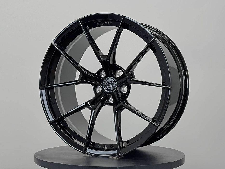 AWS for BMW M2/M3/M4 20x10 Inch +12 Offset Forged Wheels Gloss Black