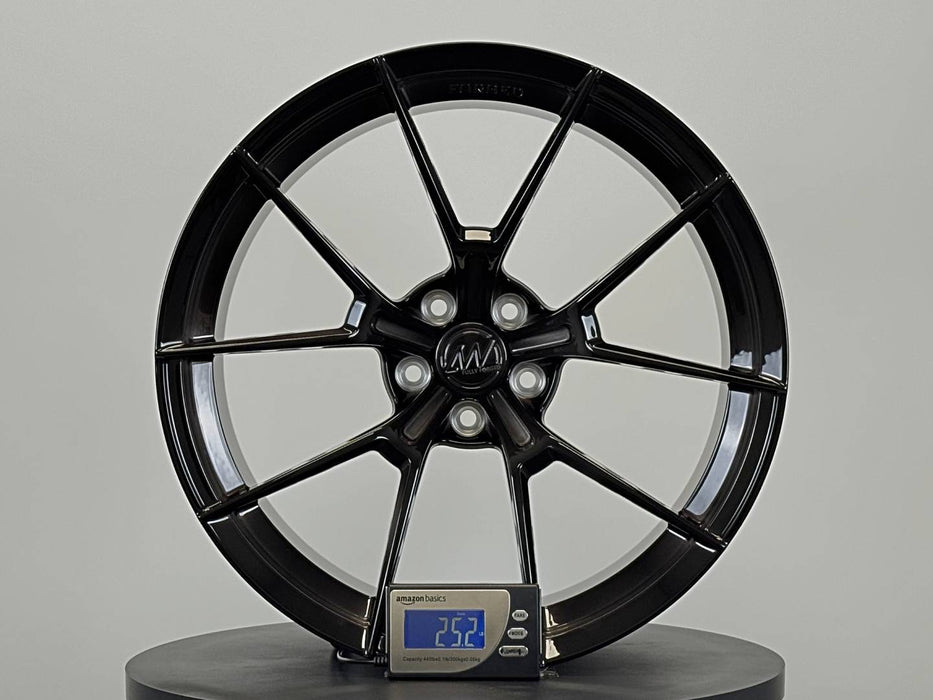 AWS for BMW M2/M3/M4 20x11 Inch +14 Offset Forged Wheels Gloss Brushed Black