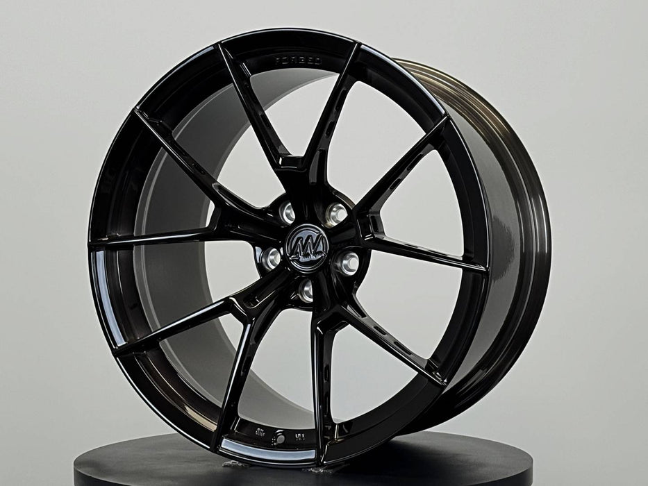 AWS for BMW M2/M3/M4 20x11 Inch +14 Offset Forged Wheels Gloss Brushed Black