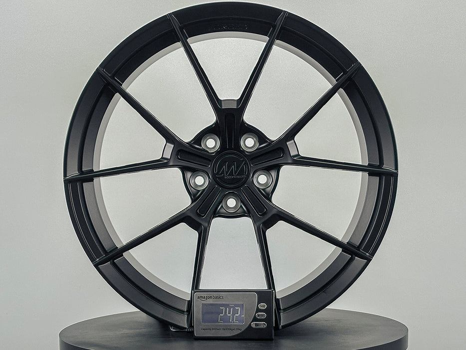 AWS for Ford Mustang GT 20x11.5 Inch +56 Offset Forged Wheels Satin Black