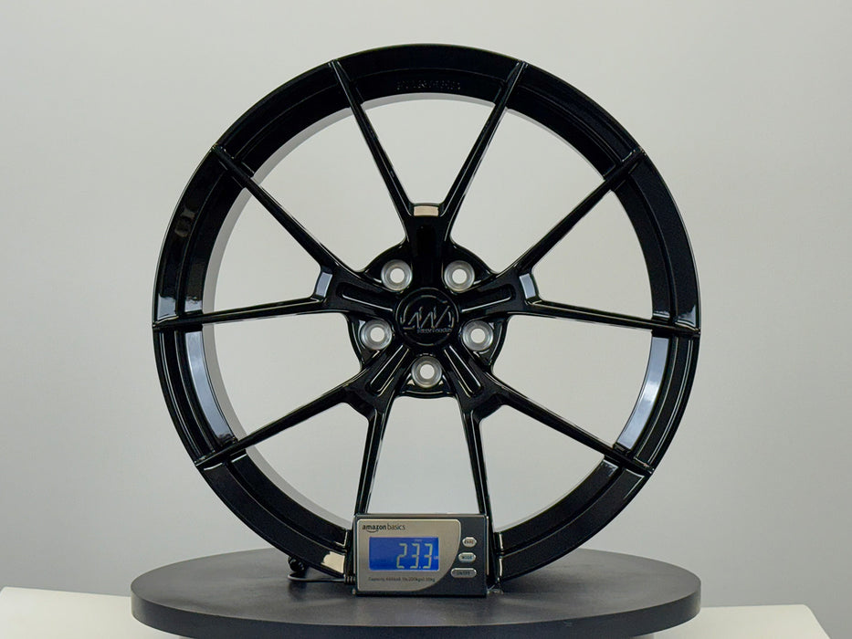 AWS for BMW M5 20x9.5 Inch +22 Offset Forged Wheels Gloss Black