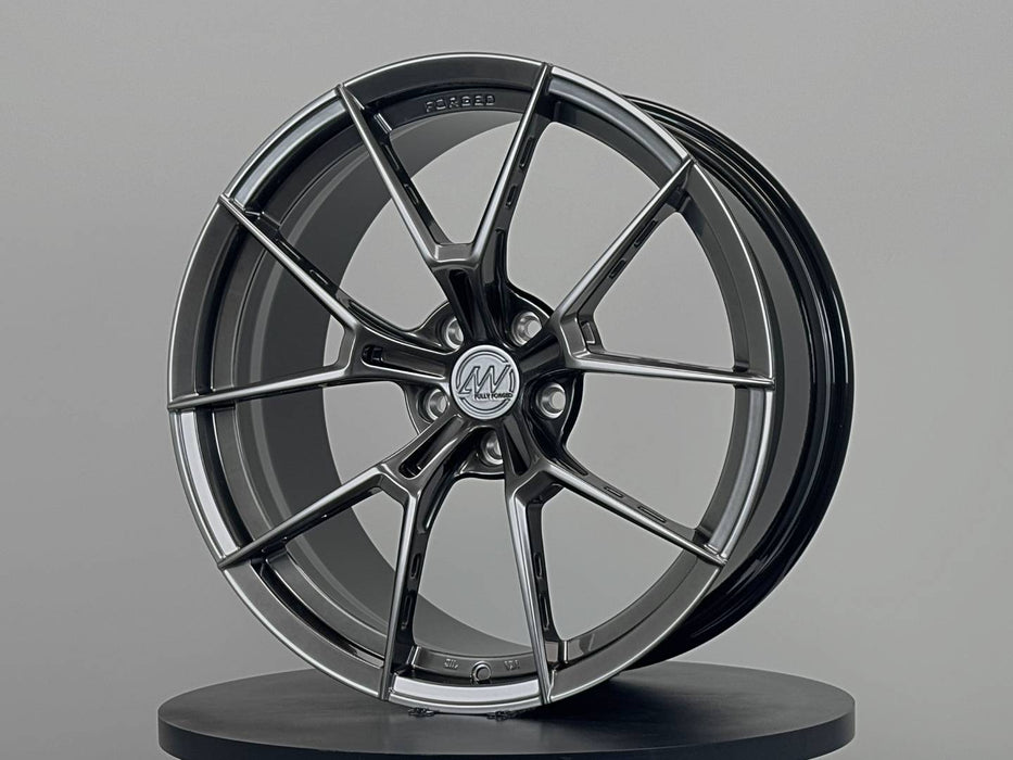 AWS for BMW M5 20x9.5 Inch +22 Offset Forged Wheels Titan
