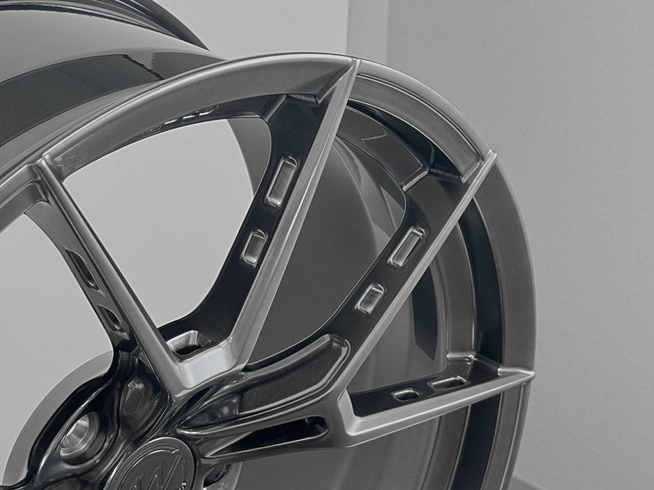 AWS for BMW M5 20x9.5 Inch +22 Offset Forged Wheels Titan