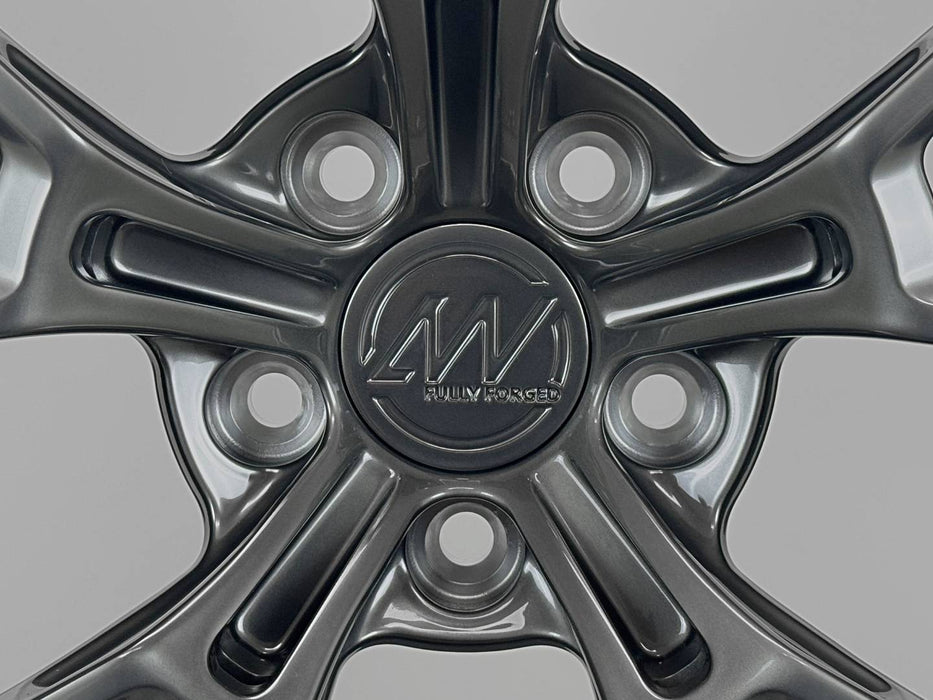 AWS for BMW M5 20x9.5 Inch +22 Offset Forged Wheels Titan