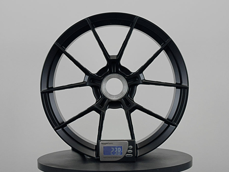 AWS for Porsche 911 (992) 20x9.5 Inch +37 Offset Forged Wheels Satin Black