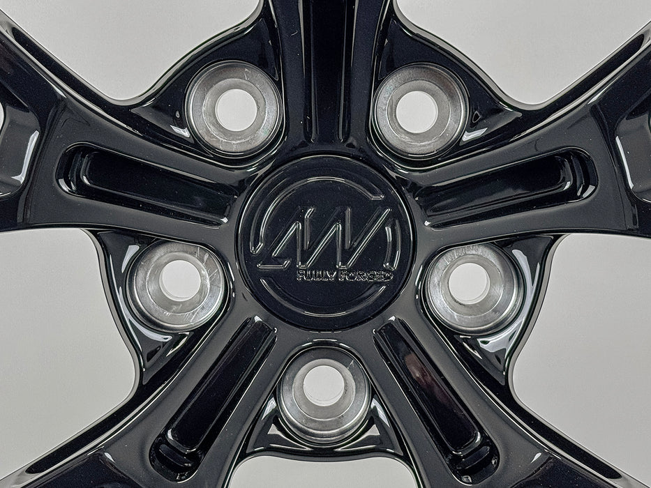 AWS for Tesla Model S/X 22x9.5 Inch +22 Offset Forged Wheels Gloss Black