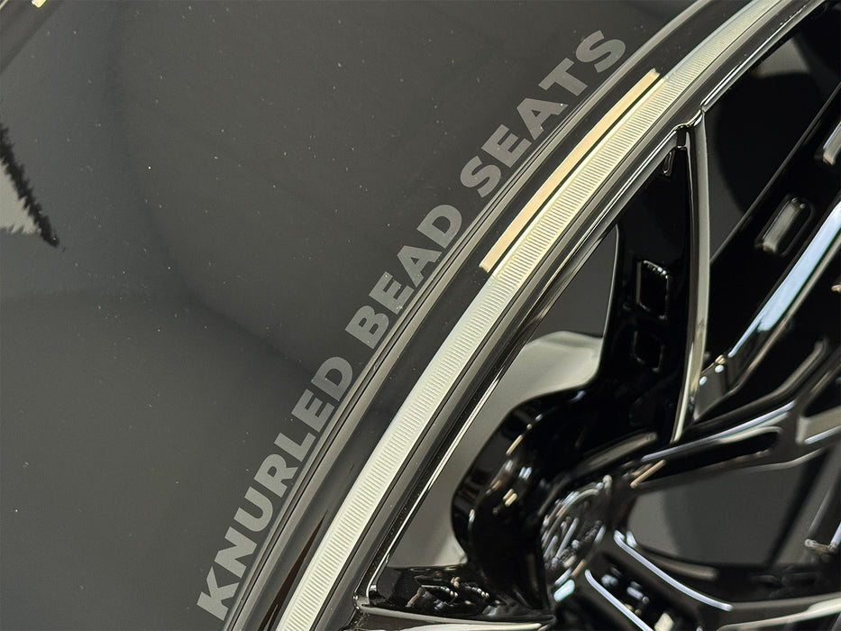 AWS for Tesla Model S/X 22x9.5 Inch +22 Offset Forged Wheels Gloss Black