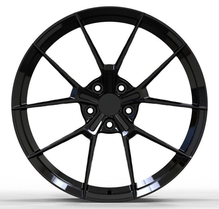 AWS for Tesla Model S/X 21x9.5 Inch +28 Offset Forged Wheels Gloss Black