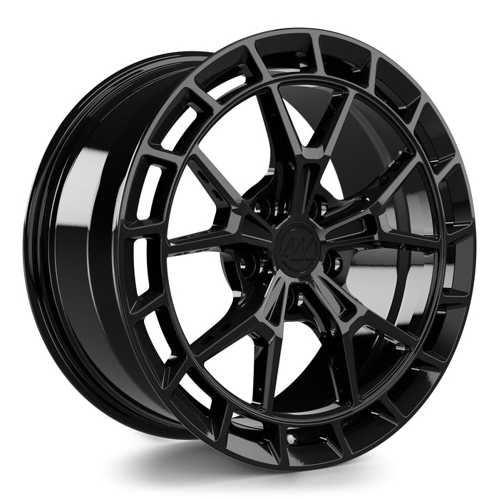 AWSR Forged Wheels for Rivian R2 18" / 8.5" +38 / Gloss Black render