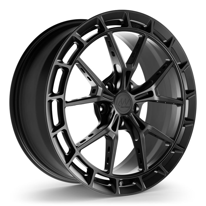 AWSR Forged Wheels for Rivian R2 20" / 8.5" +38 / Satin Black render