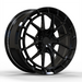 AWSR Gloss Black forged wheel front render for Tesla Cybertruck