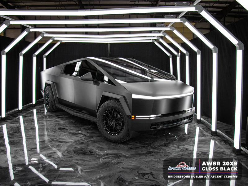 AWSR Forged Wheels for Tesla Cybertruck - 20" / 9.0" +40 / Gloss Black