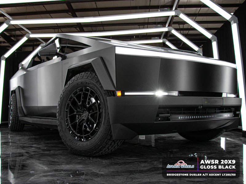AWSR Forged Wheels for Tesla Cybertruck - 20" / 9.0" +40 / Gloss Black