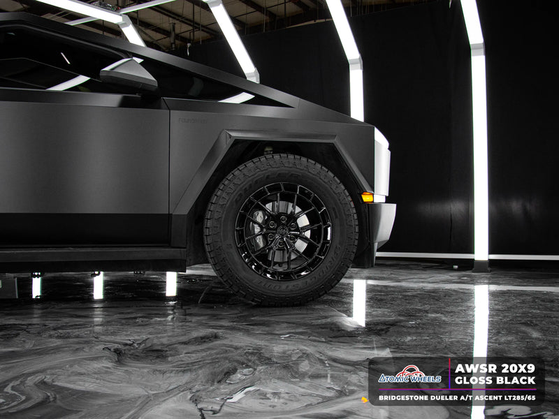 AWSR Forged Wheels for Tesla Cybertruck - 20" / 9.0" +40 / Gloss Black