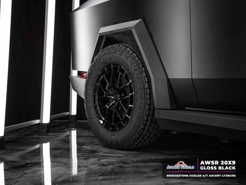 AWSR Forged Wheels for Tesla Cybertruck - 20" / 9.0" +40 / Gloss Black