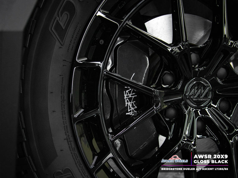 AWSR Forged Wheels for Tesla Cybertruck - 20" / 9.0" +40 / Gloss Black