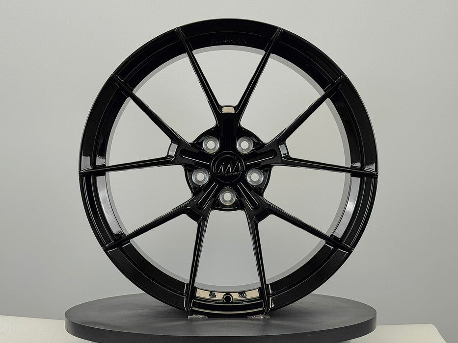 AWS for BMW M5 20x10.5 Inch +22 Offset Forged Wheels Gloss Black
