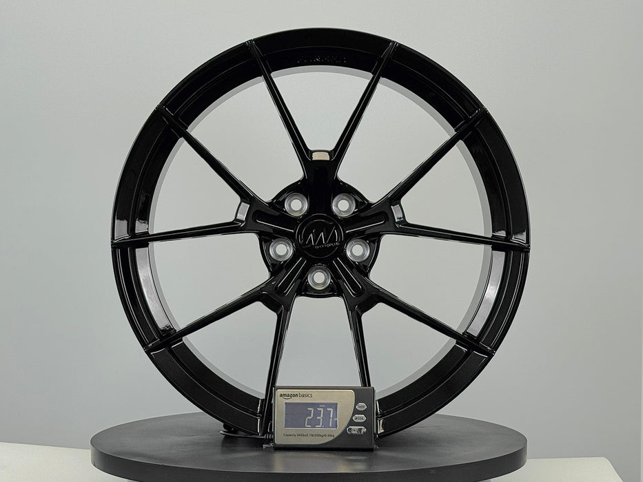 AWS for BMW M5 20x10.5 Inch +22 Offset Forged Wheels Gloss Black