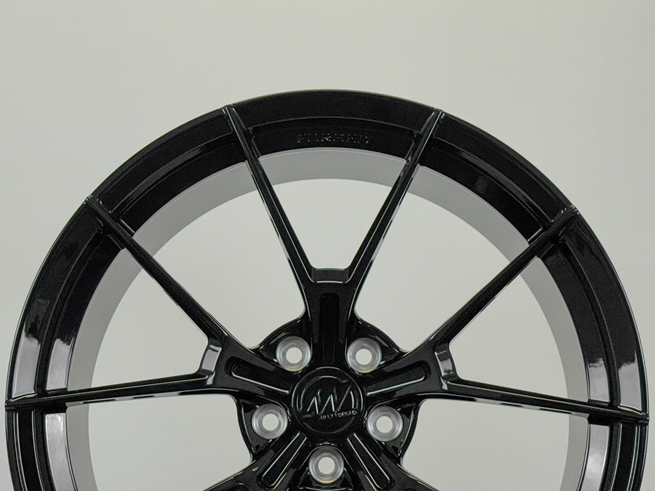AWS for BMW M5 20x10.5 Inch +22 Offset Forged Wheels Gloss Black