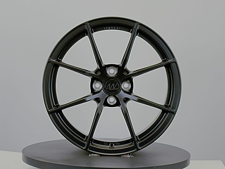 AWX for Mazda MX-5 17x8.0 Inch +42 Offset Forged Wheels Satin Black