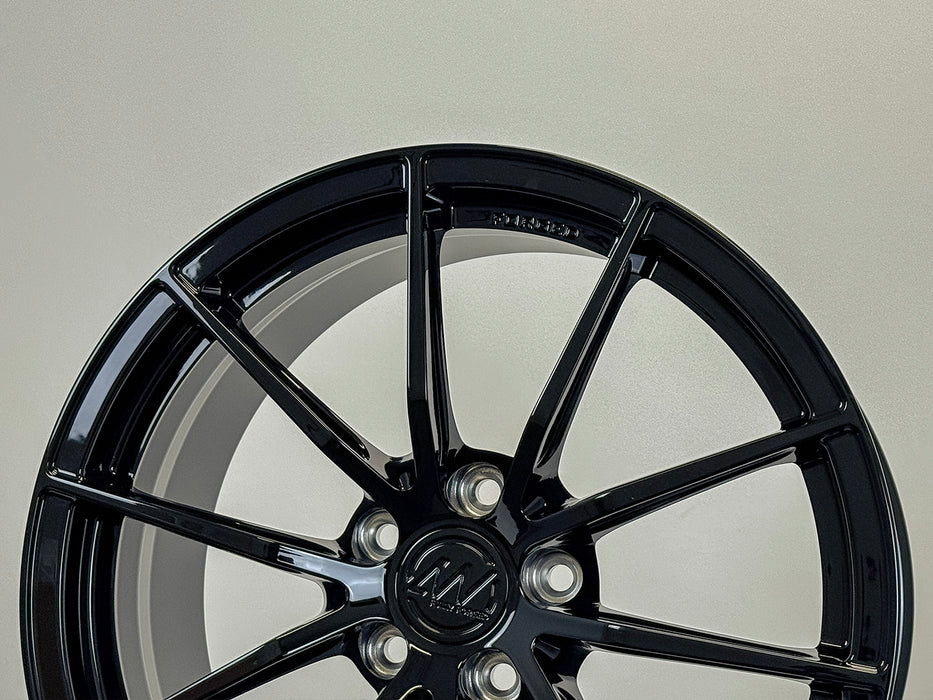 AWX for Volkswagen Golf R 18x8.5 Inch +43 Offset Forged Wheels Gloss Black