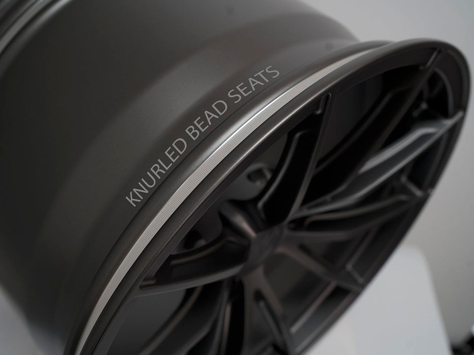 AWX for Tesla Model S 19x10.5 Inch +38 Offset Forged Wheels Satin Gunmetal