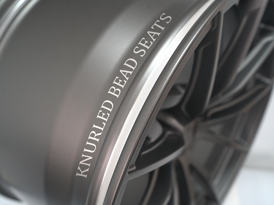 AWX for Tesla Model S 19x10.5 Inch +38 Offset Forged Wheels Satin Gunmetal