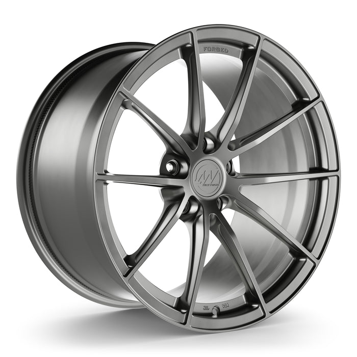 AWX Forged Wheels for Tesla Model S/X 19" / 10.5" +38 / Satin Gunmetal render