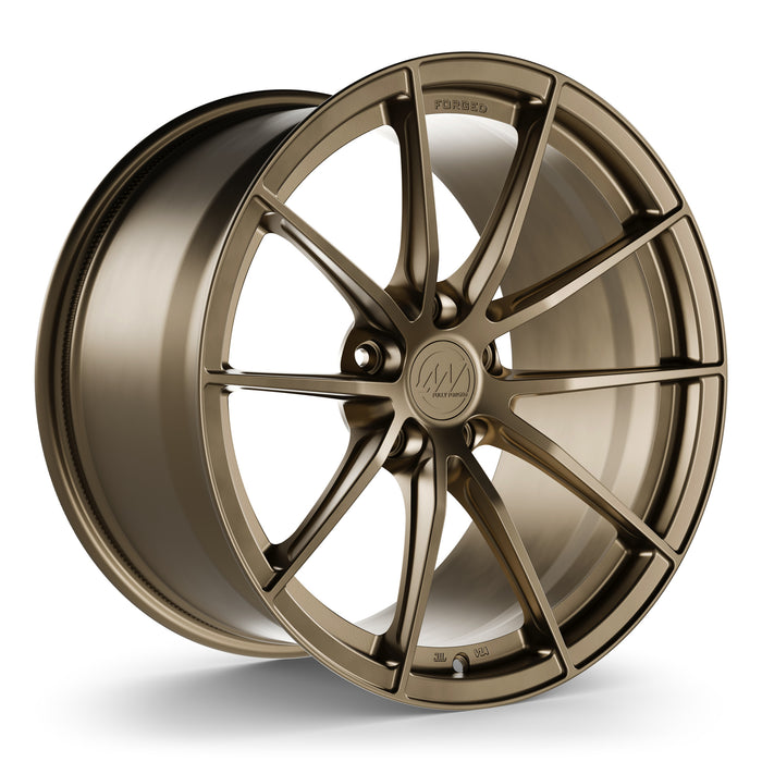 AWX Forged Wheels for Tesla Model S/X 19" / 10.5" +38 / Satin Bronze render
