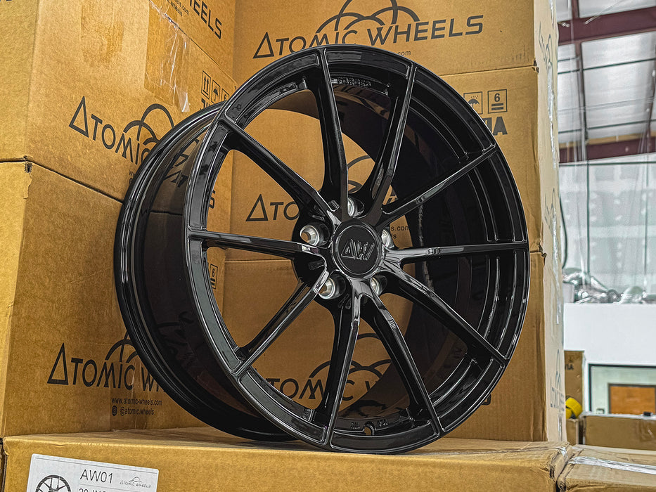 AWX for Corvette C8 19x9.0 Inch +35 Offset Forged Wheels Gloss Black