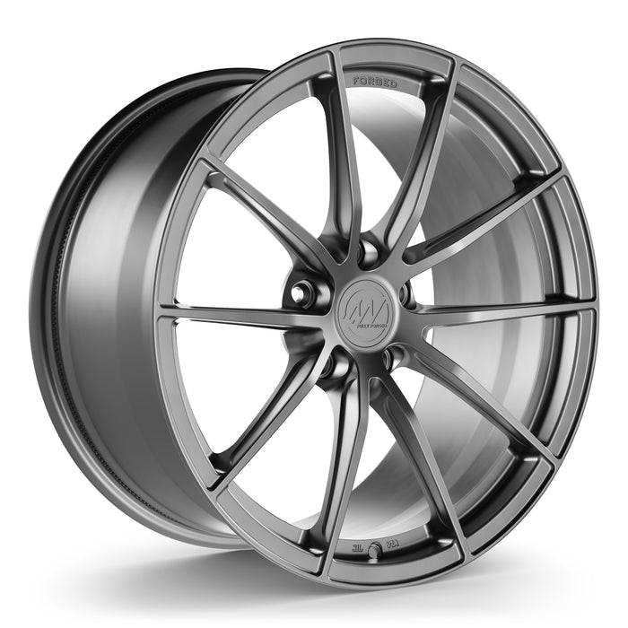 AWX Forged Wheels for Tesla Model S/X 19" / 9.5" +35 / Satin Gunmetal render