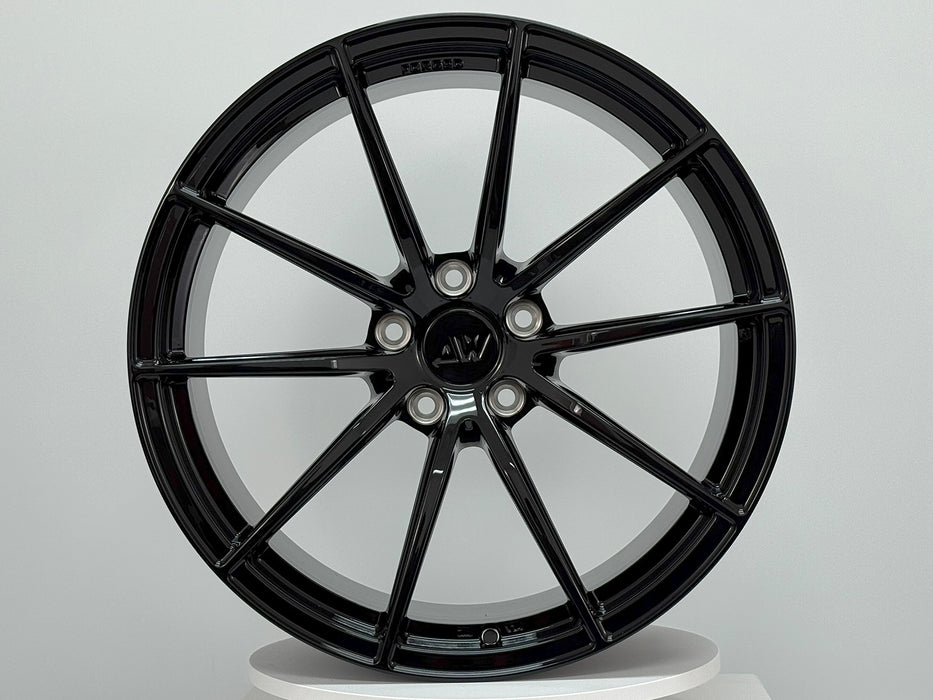 AWX for Tesla Model S/X 20x9.5 Inch +35 Offset Forged Wheels Gloss Black