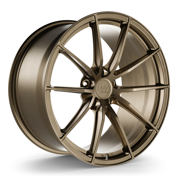 AWX Forged Wheels for Tesla Model S/X 20" / 10.5" +38 / Satin Bronze render