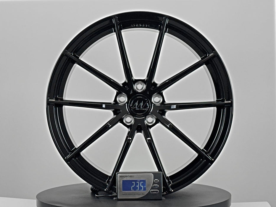 AWX for Mercedes AMG GT R 20x10 Inch +48 Offset Forged Wheels Gloss Black