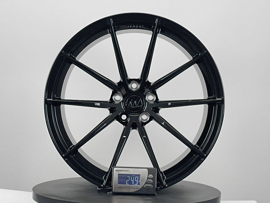 AWX for Mercedes AMG GT R 20x12 Inch +46 Offset Forged Wheels Gloss Black