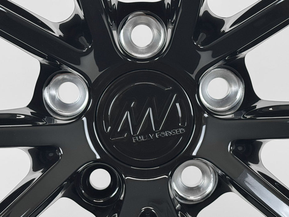 AWX for Mercedes AMG GT R 20x10 Inch +48 Offset Forged Wheels Gloss Black