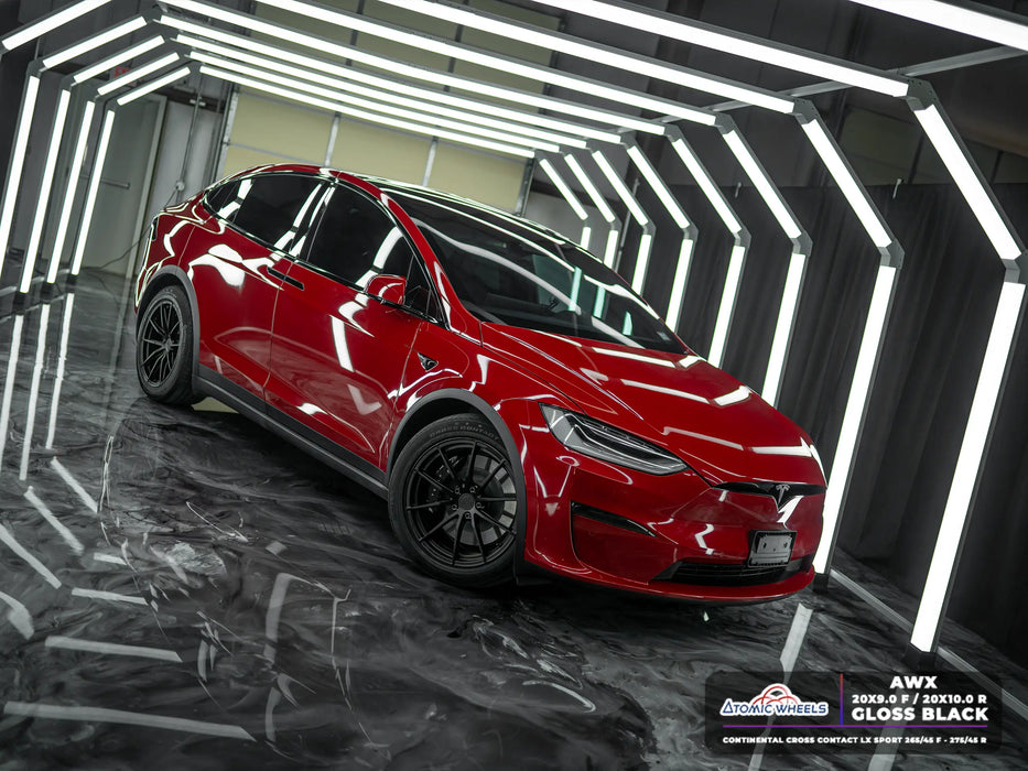 AWX for Tesla Model S/X 20x10 Inch +35 Offset Forged Wheels Satin Black