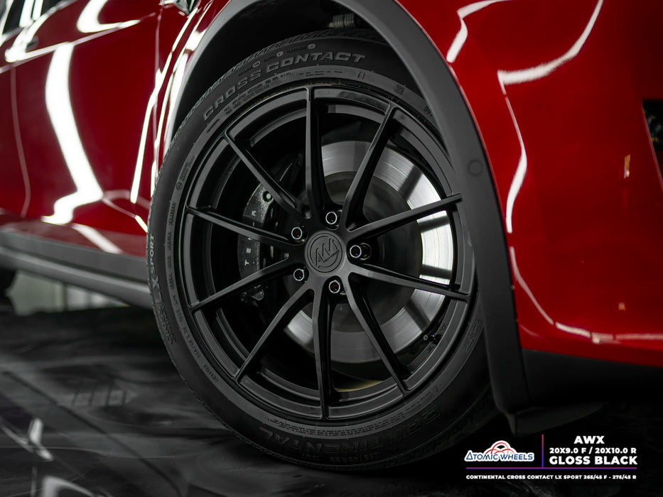 AWX for Tesla Model S/X 20x10 Inch +35 Offset Forged Wheels Satin Black