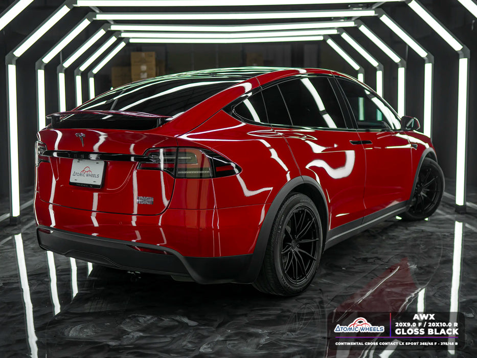 AWX for Tesla Model S/X 20x10 Inch +35 Offset Forged Wheels Satin Black