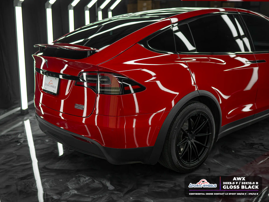 AWX for Tesla Model S/X 20x10 Inch +35 Offset Forged Wheels Satin Black