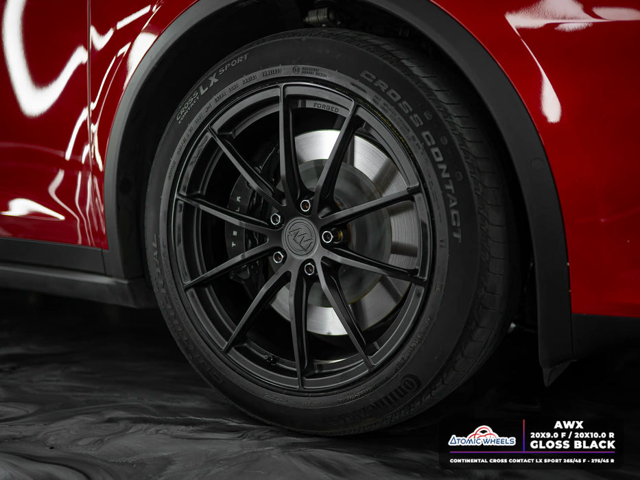 AWX for Tesla Model S/X 20x10 Inch +35 Offset Forged Wheels Satin Black