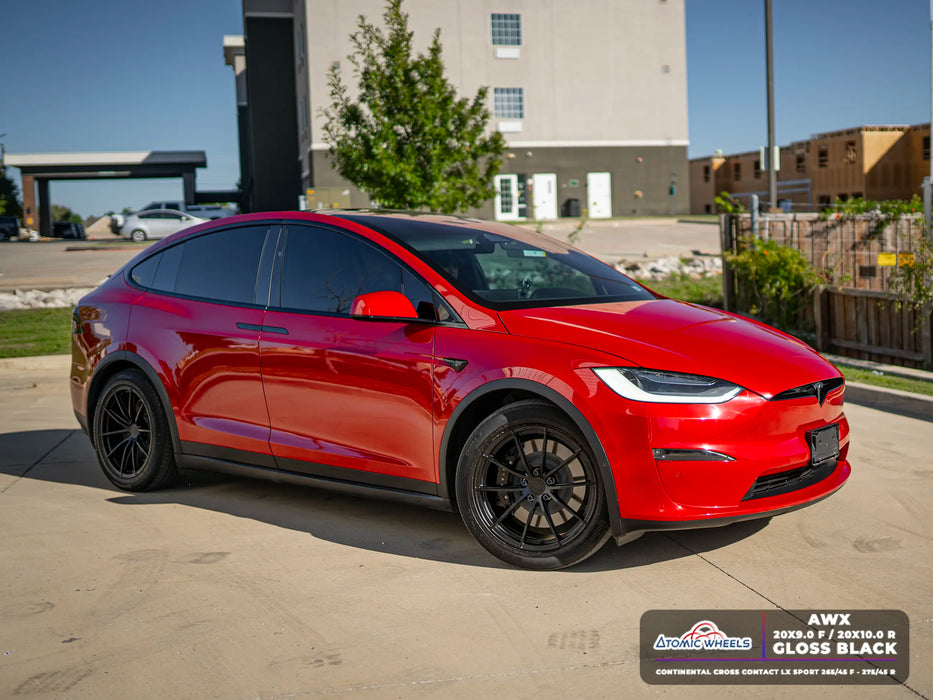 AWX for Tesla Model S/X 20x10 Inch +35 Offset Forged Wheels Satin Black