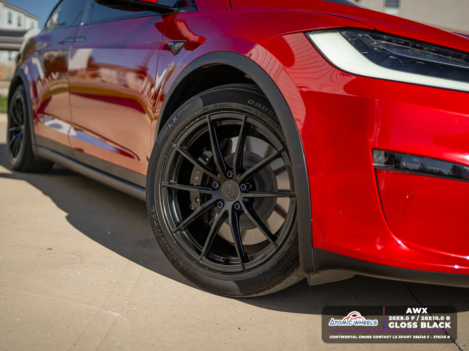 AWX for Tesla Model S/X 20x10 Inch +35 Offset Forged Wheels Satin Black