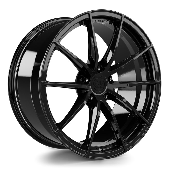 AWX Forged Wheels for Tesla Model S/X 20" / 9.5" +35 / Gloss Black render