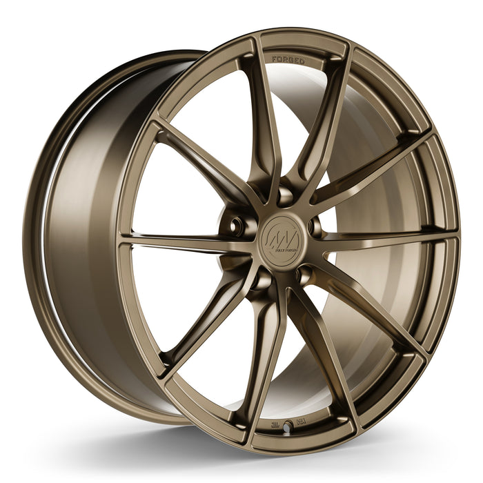 AWX Forged Wheels for Tesla Model S/X 20" / 9.5" +35 / Satin Bronze render