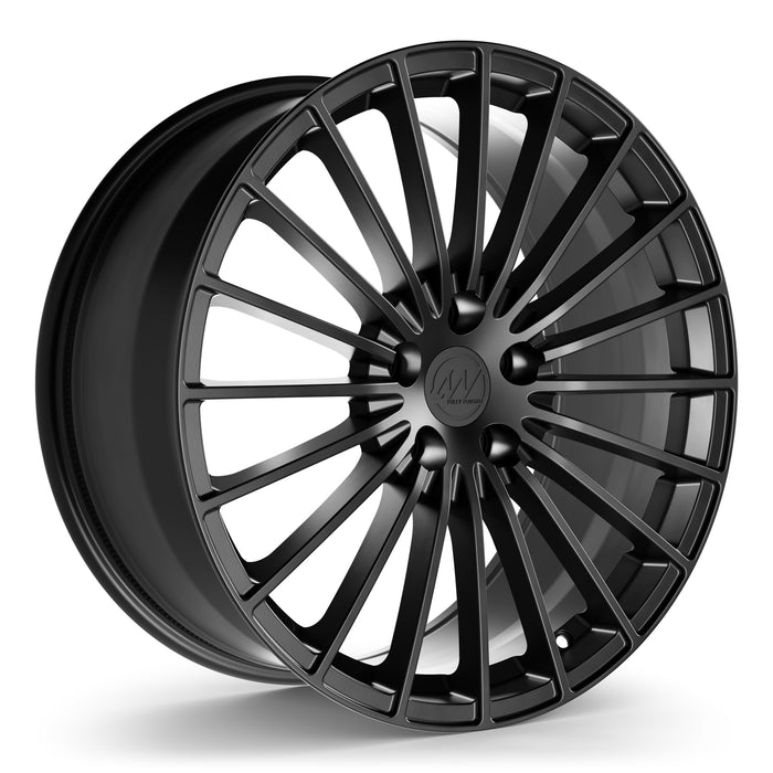 AWX1 Forged Wheels for Tesla Model S/X 20" / 9.0" +40 / Satin Black render