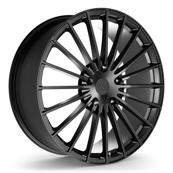 AWX1 Forged Wheels for Rivian R1T/R1S 22" / 8.5" +48 / Satin Black render