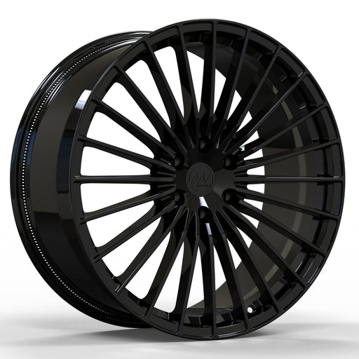 AWX1 for Cadillac Lyriq 22x9.5 Inch +30 Offset Forged Wheels Gloss Black