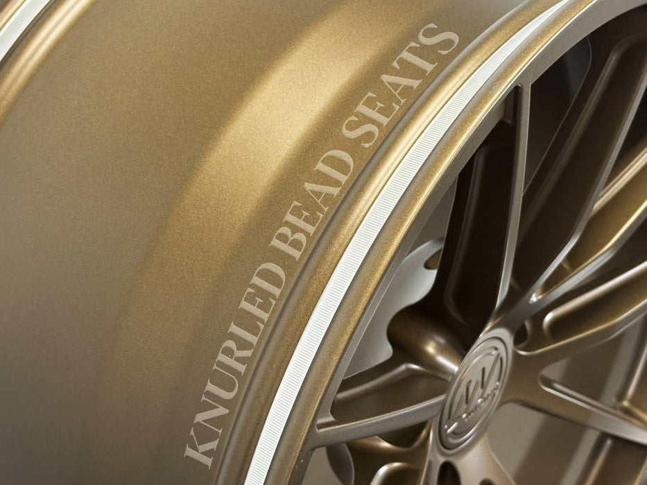 AWX for Subaru WRX STI 18x9.5 Inch +42 Offset Forged Wheels Satin Bronze